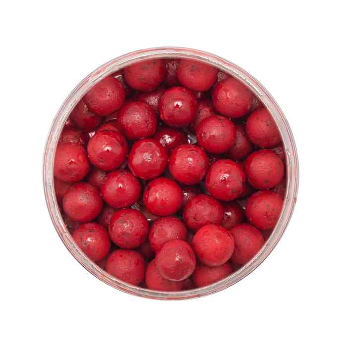 Насадочные бойлы MINENKO STRAWBERRY 14мм (варёные в дипе)