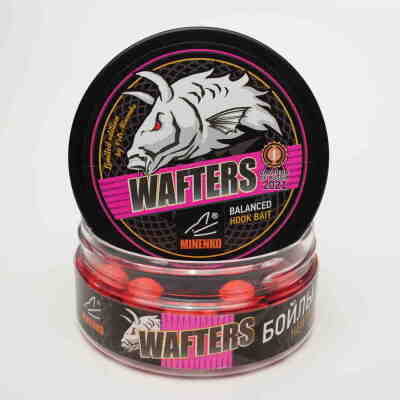 Бойлы нейтральной плавучести STRAWBERRY (КЛУБНИКА) WAFTERS PRO FLUO 15мм
