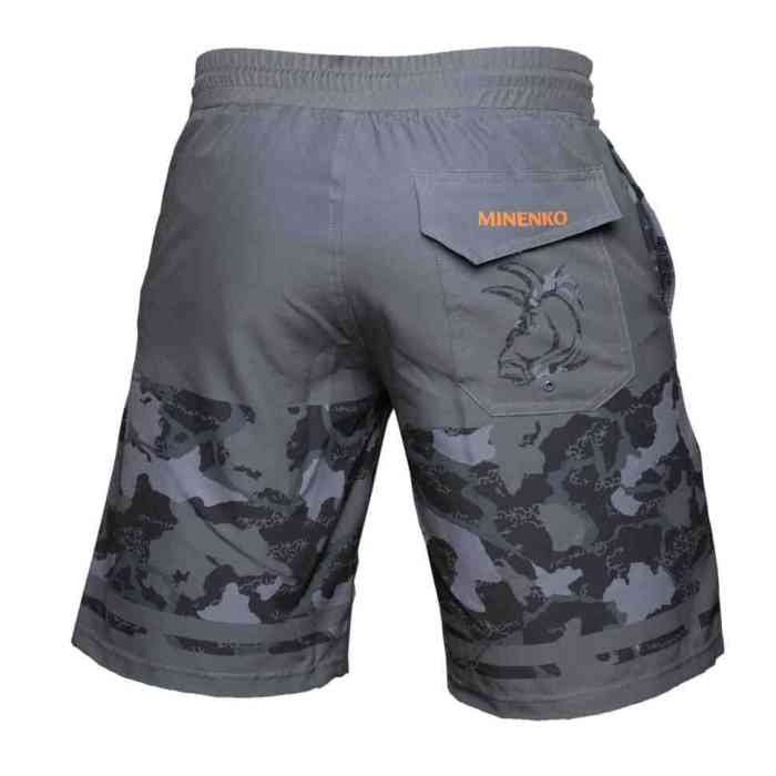 Шорты на резинке Graphite black camo (L)