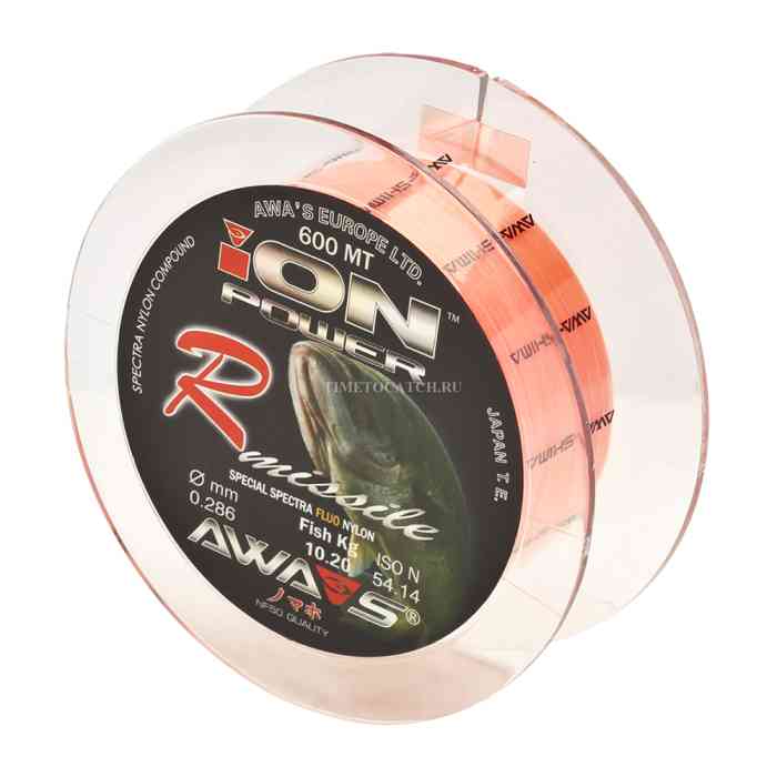 Леска карповая Awa'S ION POWER R-MISSILE FLUO 0.261мм (оранжевая)