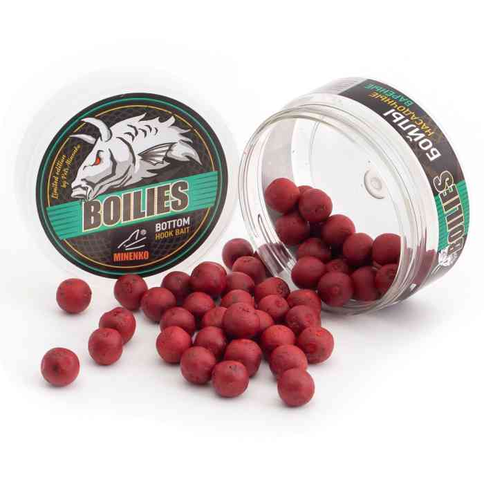 Насадочные бойлы MINENKO STRAWBERRY 14мм (варёные)