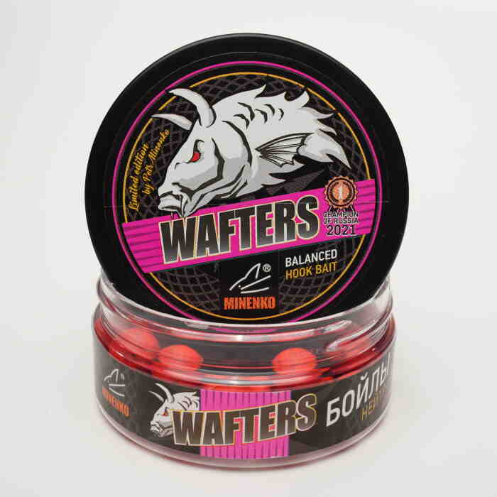Бойлы нейтральной плавучести WAFTERS PRO FLUO STRAWBERRY (КЛУБНИКА ) 12ММ