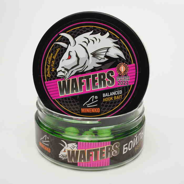 Бойлы нейтральной плавучести WAFTERS PRO FLUO MUSSEL (МИДИЯ) 14ММ
