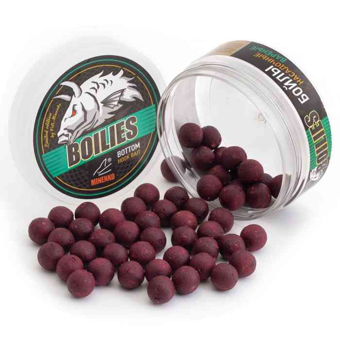 Насадочные бойлы MINENKO SQUID & OCTOPUS 14мм (варёные)