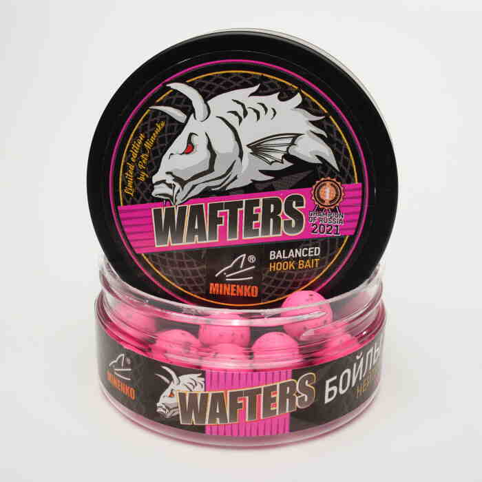 Бойлы нейтральной плавучести WAFTERS PRO FLUO SQUID & OCTOPUS (КАЛЬМАР И ОСЬМИНОГ) 14ММ