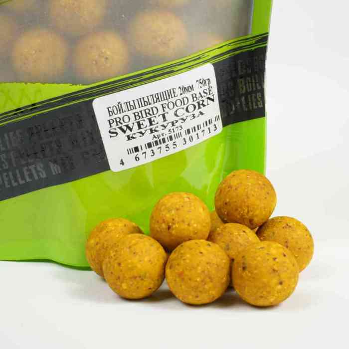 Бойлы пылящие кукуруза PRO BIRD FOOD   д15 мм