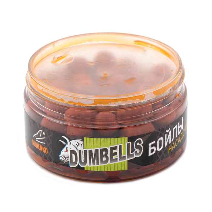 Насадочные DUMBELLS бойлы MINENKO ORANGE PLUM 14x20мм (в дипе)